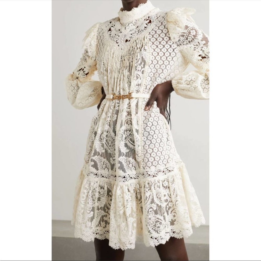 Zimmerman, lace, cream dress